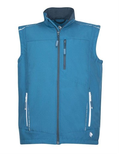 Kamizelka softshell VISION - niebieska - S