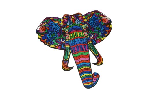 Puzzle Drewniane Premium EKO Układanka Słoń A4