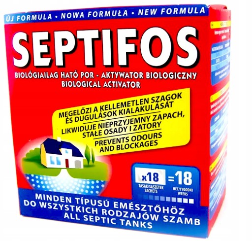 SEPTIFOS 18sztuk BAKTERIE DO SZAMB I OCZYSZCZALNI