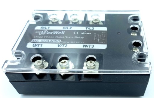 Przekaźnik stycznik półprzewodnikowy SSR 80A 3F DA