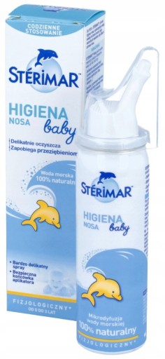 Sterimar Baby Higiena Nosa, spray fizjologiczny do nosa od 1 dnia, 100 ml