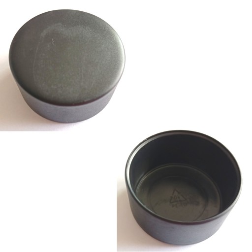 ZAŚLEPKA ZEWNĘTRZNA OKRĄGŁA fi. 50 mm CZARNA