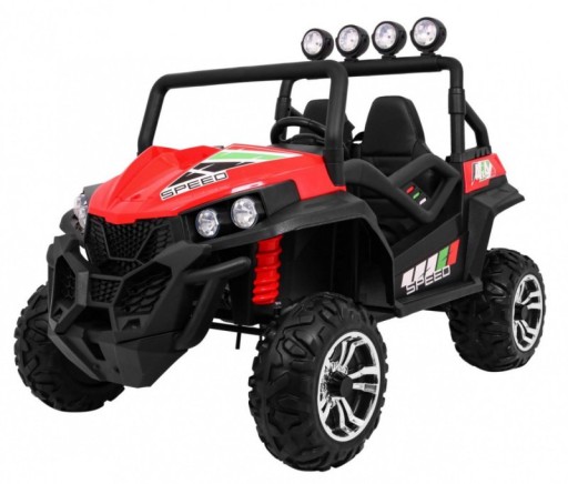 Grand Buggy Strong Lift dla dzieci Czerwony + Napęd 4x4 + Pilot + Bagażnik