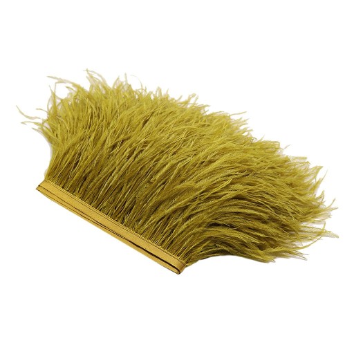 Feathers Feather Strips of Fabric 1 green