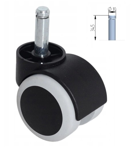 Kółko Fotelowe pasuje do krzeseł IKEA fi 10mm