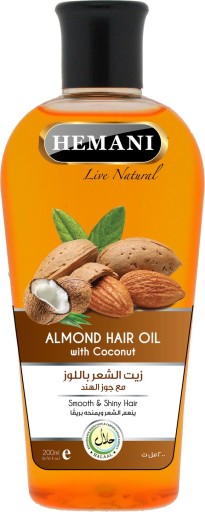 Hemani Almond Hair Oil - Migdałowy olej do włos&oa