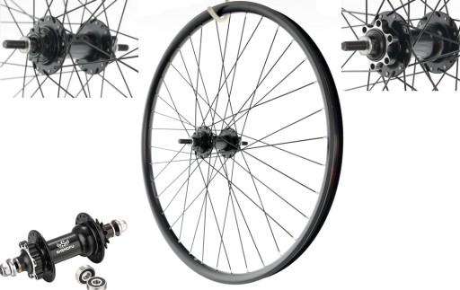 KOŁO 26 TYŁ STARS RIMS DIRT ŁOŻYSKA DISC BLACK