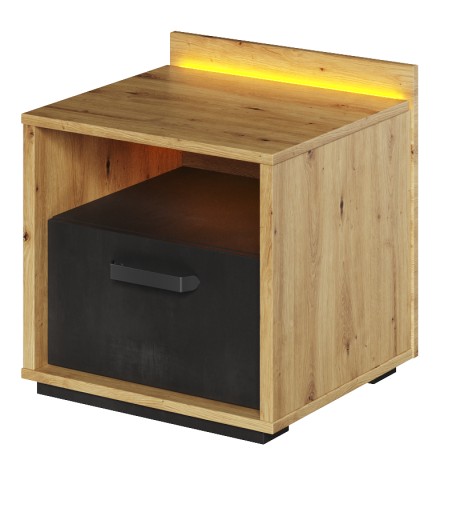 Szafka nocna Qubic 10 szuflada + oświetlenie LED