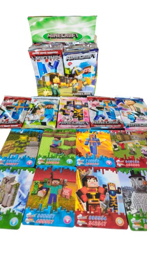 MINECRAFT KARTY DUŻY BOX 288 KART KOLEKCJONERSKIE