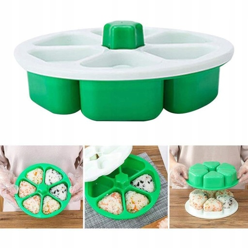 6 wnęka Trójkąt forma do sushi Onigiri narzędzia