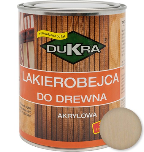 Lakierobejca do drewna Dukra 200ml BEZBARWNY
