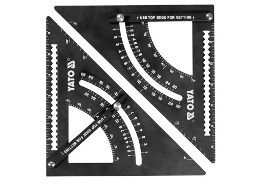 KĄTOWNIK BUDOWALNY STOLARSKI ALUMINIOWY 170 MM