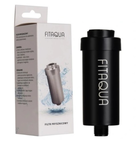 Filtr Prysznicowy FITaqua AWF-SWR-P 5000 l czarny atest PZH
