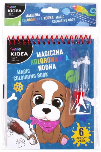 KIDEA MAGICZNA KOLOROWANKA WODNA PSY, PIESKI