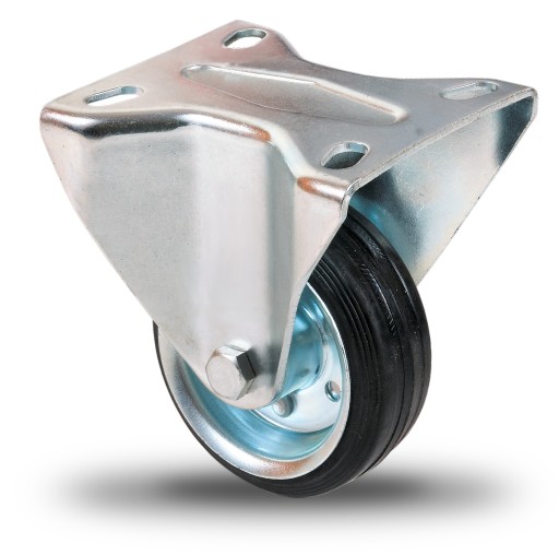 KOŁO STAŁE METAL GUMA 75 KÓŁKO WÓZKA