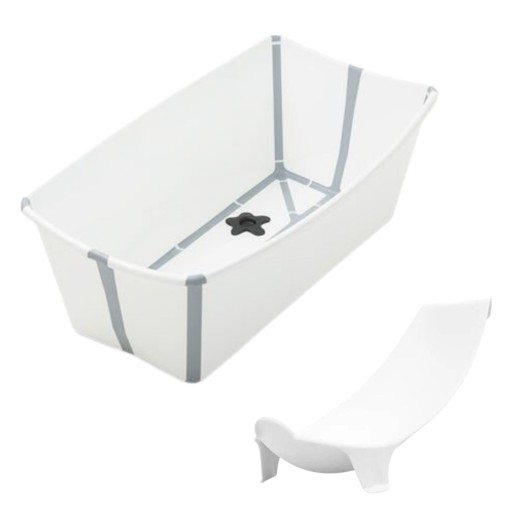STOKKE FLEXI BATH X-Large White - ZESTAW z Wkładką dla Noworodków