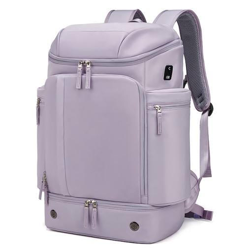 Plecak Outwalk 7716 na laptopa 15,6 kieszeń na buty pastelowy fiolet