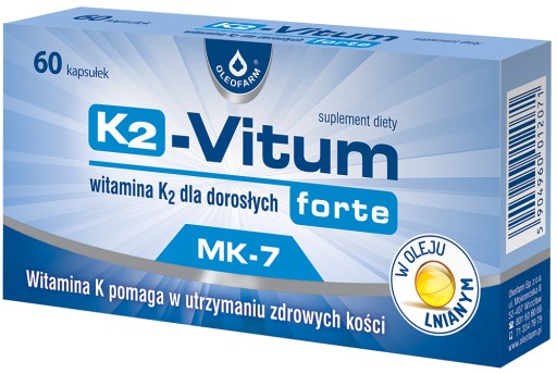 K2-Vitum forte witamina K2 (MK-7) 60 kapsułek