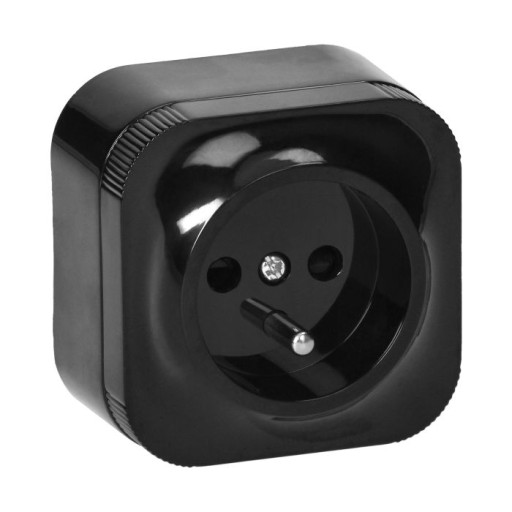 Gniazdo pojedyncze ToDo 2P+Z IP20 czarny OR-OE-7205/B