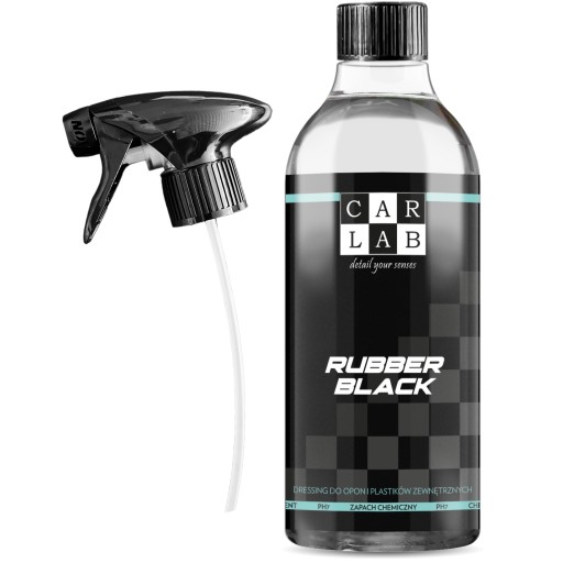 CARLAB Rubber Black dressing do opon plastików gumy matowy efekt 500ml