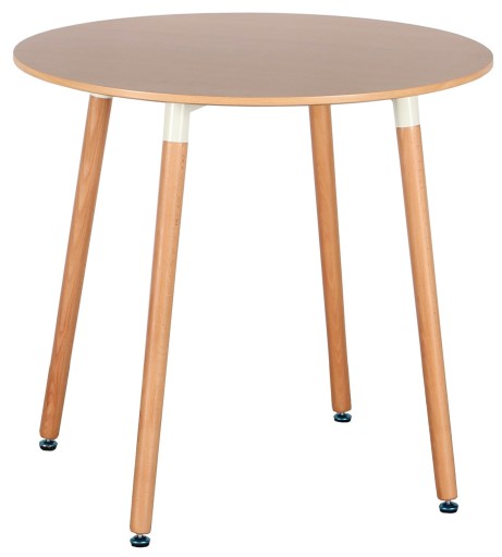 Stół kuchenny do jadalni pokoju salonu blat średnica 80 cm stelaż + 4 nogi