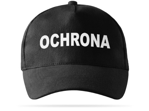 CZAPKA OCHRONIARZA ODBLASKOWY NADRUK OCHRONA HIT