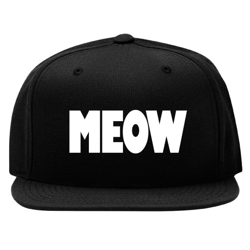 SNAPBACK CZAPKA Z DASZKIEM MEOW MIAŁ KOTEK KOTEŁ