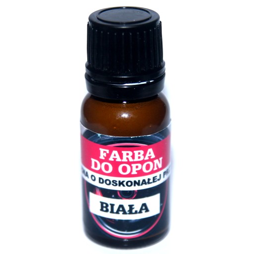 FARBA DO MALOWANIA OPON ELASTYCZNA BIAŁA 10ML