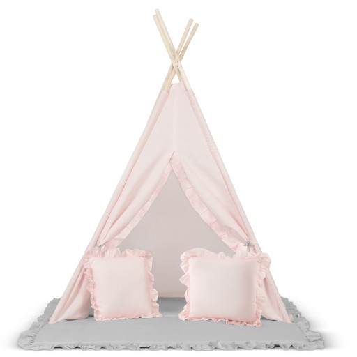 NAMIOT TIPI dla DZIECI WIGWAM PODUSZKI DUŻA MATA XXL GIRLANDA NAMIOCIK BAZA