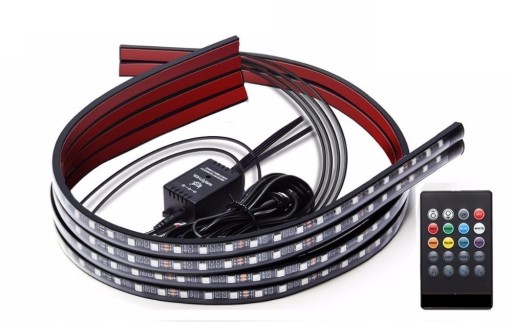 OŚWIETLENIE PODWOZIA LISTWY LED RGB NEONY TUNING