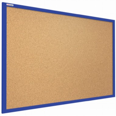 Granatowa tablica korkowa 120x90 drewniana pinezki