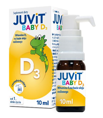 JUVIT D3 Z POMPKĄ DLA DZIECI 10ML