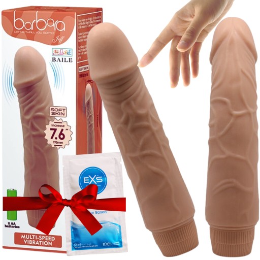 SEX WIBRATOR DUŻY REALISTYCZNY PENIS MASAŻER PETARDA DO ORGAZMÓW GRATIS ŻEL