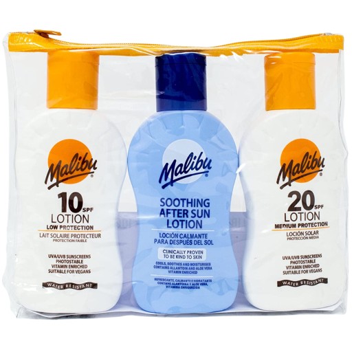 Malibu Travel Pack Balsamy Do Opalania SPF10 SPF20