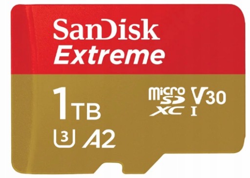 SANDISK MICRO SDXC EXTREME 1TB 190MB/s U3 V30 A2