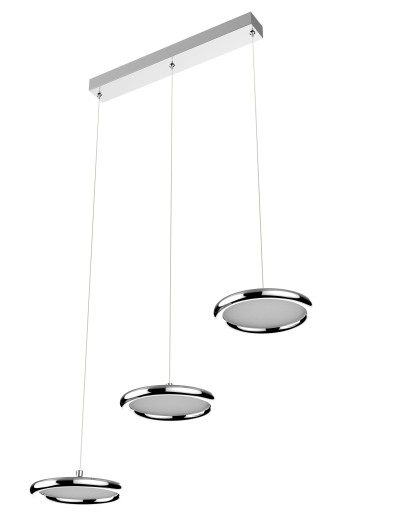 LAMPA WISZĄCA SUFITOWA PLAFON LED NOWOCZESNA CHROM