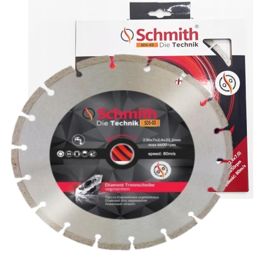 TARCZA DIAMENTOWA DO CIĘCIA BETON KOSTKI 230mm