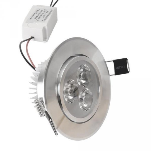 Sufitowa dioda LED o mocy 3W, czerwona, zielo