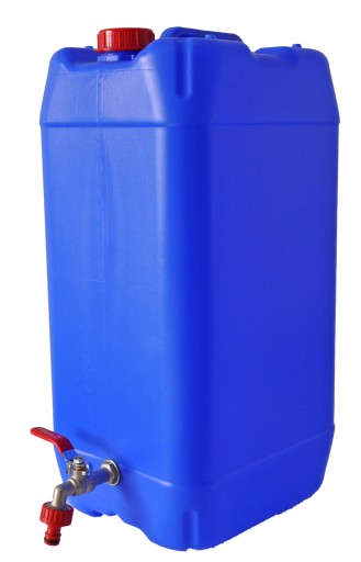 KANISTER POJEMNIK 30L Z KRANEM, BANIAK, NIEBIESKI