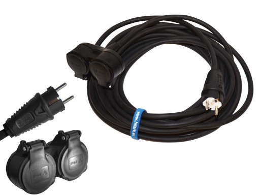Przedłużacz z rozgałęźnikiem OW H05RR-F 3x1,5 45m