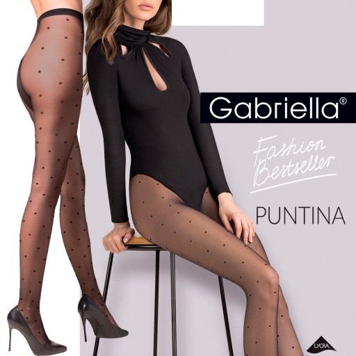 Rajstopy GABRIELLA Puntina KROPKI 20den r-3