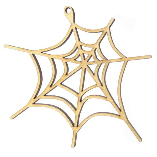 PAJĘCZYNA HALLOWEEN drewniana zawieszka dekoracja