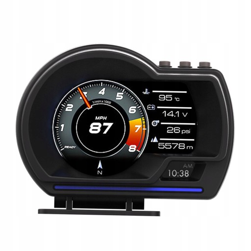 WYŚWIETLACZ PROJEKTOR LED LCD HUD OBD2 GPS USB