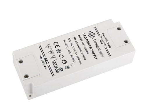 ZASILACZ LED 54W 12VDC BEZ PRZEWODÓW STANDARD PLUS