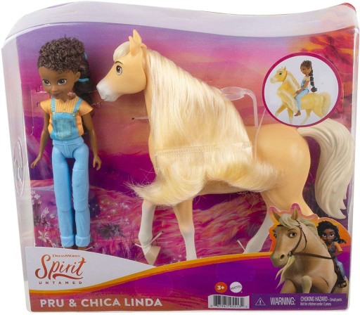 MUSTANG DUCH WOLNOŚCI LALKA KOŃ PRU + CHICA LINDA