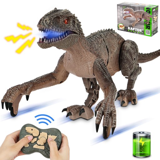 INTERAKTYWNY DINOZAUR LED ZDALNIE STEROWANY ROBOT