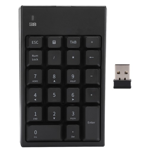 2.4g usb wireless numeric keypad portable 22 keys mini number keyboard for