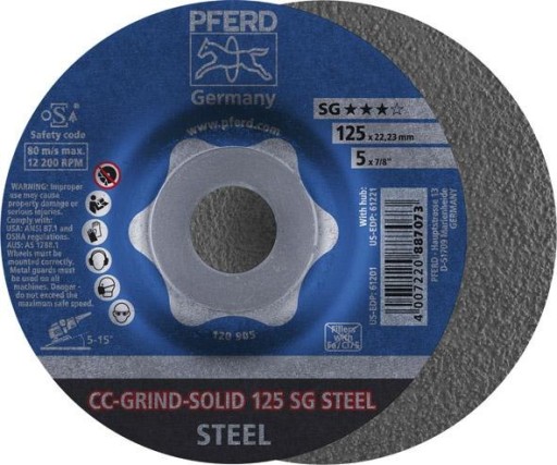 Ściernica tarczowa CC-GRIND Solid Steel 125mm PFERD