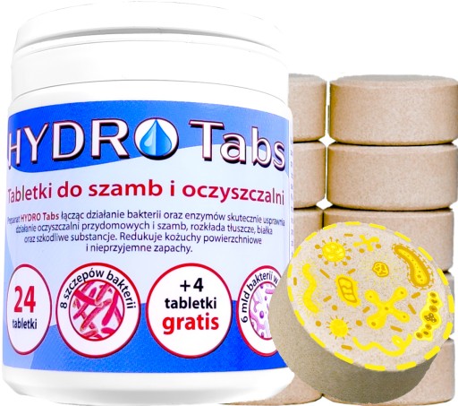 BAKTERIE DO PRZYDOMOWYCH OCZYSZCZALNI SZAMB 24 +4
