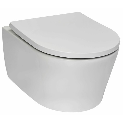 MISKA WC BEZKOŁNIERZOWA Z DESKĄ WOLNOOPADAJĄCĄ